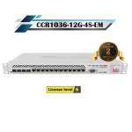 MikroTik รุ่น CCR1036-12G-4S-EM ซีพียู 36 cores x 1.2 GHz แรม 16GB (ใส่เพิ่มได้) พอร์ต LAN แบบ Gigabit ทำงานแยกอิสระ พร้อม SFP 4 Ports รองรับได้ถึง 24ล้าน PPS ที่ 16Gbps