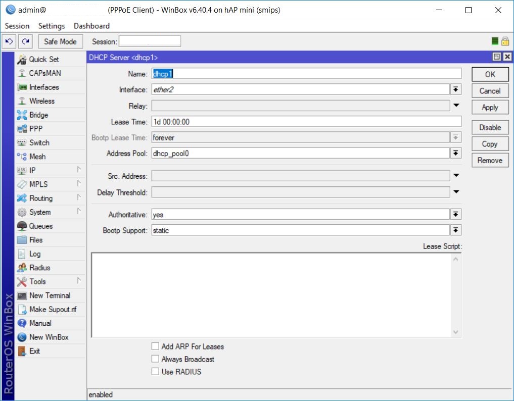 [Trick] ตั้งค่า PPPoE Server & PPPoE Client เบื้องต้น
